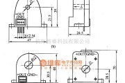 集成电流传感器、变送器中的LT系列电流传感器外形电路图