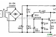 电源电路中的限压式镍镉电池充电器电路图