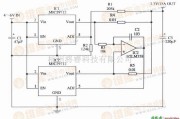 稳压电源中的由两片MIC29712并联后构成的大电流输出的稳压器电路图