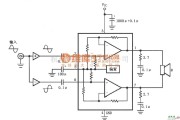 集成音频放大中的由LM4752内部两个放大器构成的电桥输出的音频功率放大电路