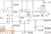 湿敏电路中的MC-2电容式湿敏元件应用电路图