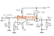 调节放大中的交流40dB反相放大电路