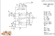 电子管功放中的功放uPC1280V的电路图