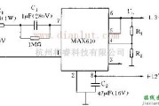 基础电路中的基于MAX610芯片设计输出电压可调电路