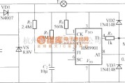 灯光控制中的HM9901触摸式步进调光灯电路