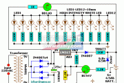 LED发光二极管应急照明灯电路图