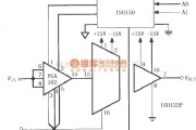 耦合隔离放大中的由ISO122／124与PGA102、ISO150构成的具有增益可编程的隔离通道电路