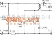 DC-DC中的TNY253P构成的9V、55mA AC／DC变换器电路图