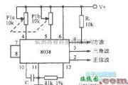 函数信号产生器中的90～900Hz正弦波一方波一三角波振荡器