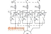 晶闸管控制中的双向晶闸管控制三相电动机的典型电路图