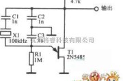 振荡电路中的使用晶体的COLPITTS振荡器电路图