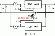 基于7805的并联稳压电路图