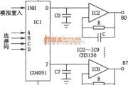 数字电路中的CD4051、CH3130组成的多通道解调器电路图