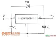 稳压电源中的大容性负载时，保护输入端短路的固定负输出集成稳压电源电路图