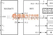 传感信号调理中的由热电偶冷端温度补偿及转换器MAX6675构成的测温系统电路框电路图