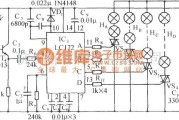 灯光控制中的LC172声光双控四相脉冲分配彩灯控制电路