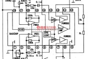 集成音频放大中的BA3520F单片立体声放音集成电路图