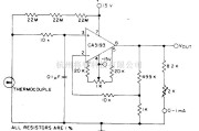 线性放大电路中的热电偶放大器电路