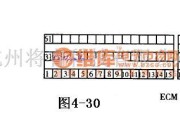 大宇中的大宇冷却扇电路(SINGLE FAN：1.5DOHC M/T车辆)插头模样及单子编号电路图