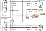 沃尔沃中的富豪960 电动后视镜电路图