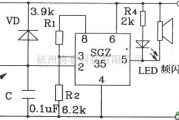 定时控制中的由SGZ35时间控制集成电路构成蓄电池电压报警电路