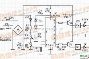 稳压电源中的带LED电压指示的全自动稳压器电路