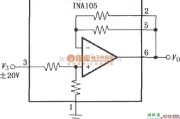 仪表放大器中的增益为1／2的精密放大电路(INA105)