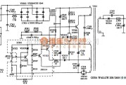 显示器电源中的GERAT WALL GW-200/200H型彩色显示器的电源电路图