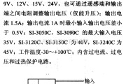 电源电路中的调压器.DC-DC电路和电源监视器引脚及主要特性 SI-3000C 系列稳压器(正输出)