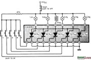 报警控制中的五指示灯报警电路