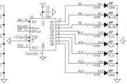 使用 74HC595 移位寄存器的 24 个 LED 条形图显示