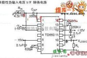 单片机制作中的AD650单极性负输入电压V/F转换电路图