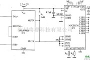 LED电路中的AX1576驱动大功率白光LED电路图