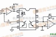 耦合隔离放大中的LOCll0光耦合器光电压模式隔离放大电路图