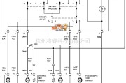 奥迪中的1997年奥迪 A4 电动后视镜电路图