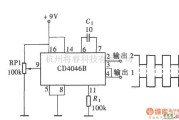 函数信号产生器中的用CD4046产生相位相反的对称方波