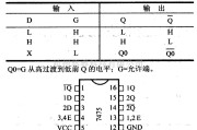 数字电路中的74系列数字电路7475.74L75等4位双稳态D型锁存器