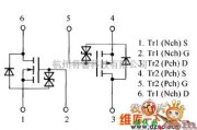 光敏二极管、三极管电路中的场效应晶体管US6M2内部电路图