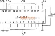 LED电路中的SAA1064串行I2C总线LED显示驱动集成电路静态驱动接口电路