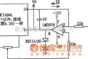 运算放大电路中的MC1494和LM307构成的除法电路图