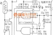 光敏电阻中的停电照明灯电路图