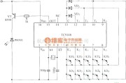 红外线热释遥控中的由TC9148组成的编码发射电路