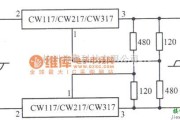 稳压电源中的CW117组成的交流峰值削波电路图