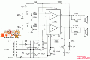 LM4766双声道大功率集成功放电路图