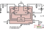 LED电路中的3节镍氢电池驱动白光LED电路