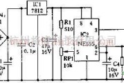 电源电路中的由NE555组成的电池自动充电器电路
