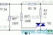 报警控制中的彩电简易保护插座电路