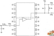 仪表放大器中的RF2320／2360构成的869～894MHz窄带放大电路图