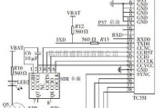 控制电路中的TC35I与微控制器的连接电路图
