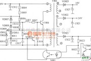 光电耦合器电路中的彩电开关稳压电源中的部分电路图